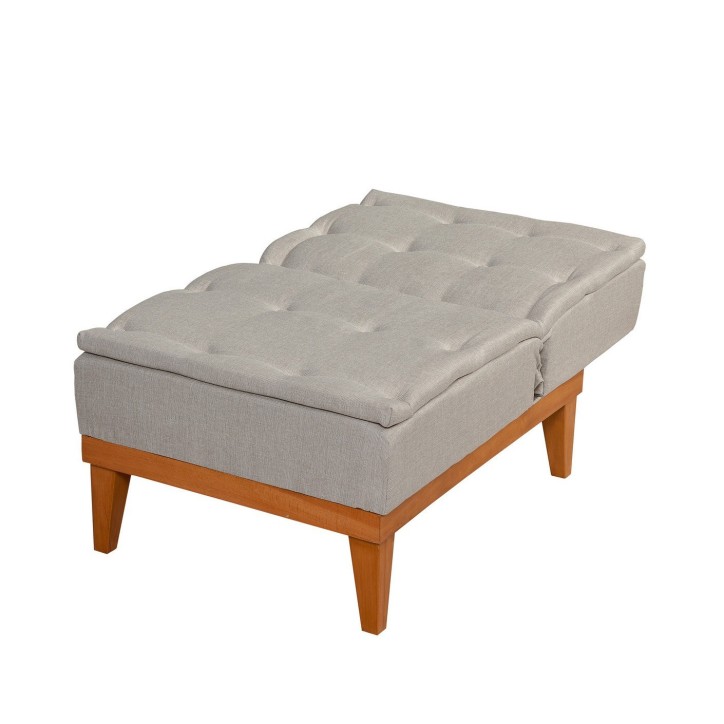 Set sofá cama sillón Fuoco TKM05-1005 Crema