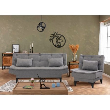 Set sofá cama sillón Santo S 1008 Gris