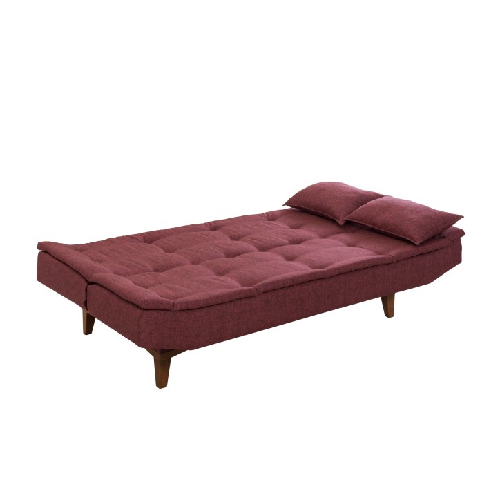 Set sofá cama sillón Santo TKM02-94819 Rojo burdeos