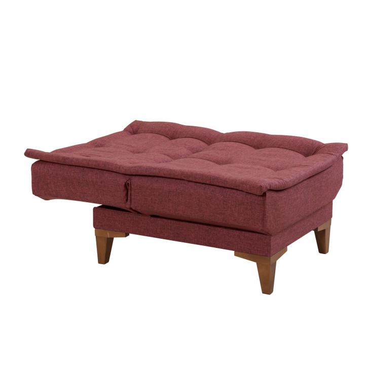 Set sofá cama sillón Santo TKM02-94819 Rojo burdeos