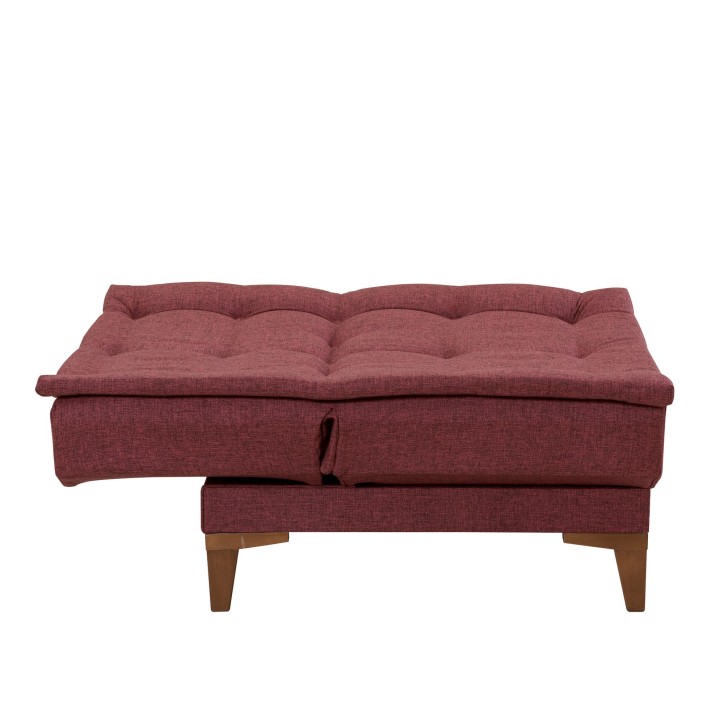 Set sofá cama sillón Santo TKM02-94819 Rojo burdeos