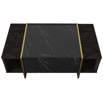 Mesa de centro Veyron dorado negro - 804TRH2825