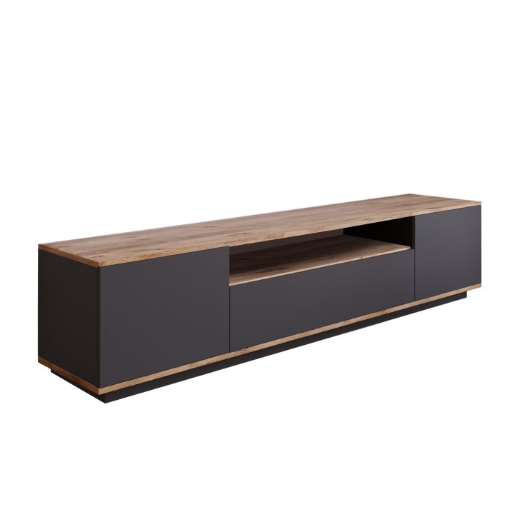 Mueble TV FR7-AA pino atlántico antracita