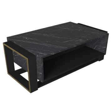 Mesa de centro Bianco dorado negro - 804TRH2828