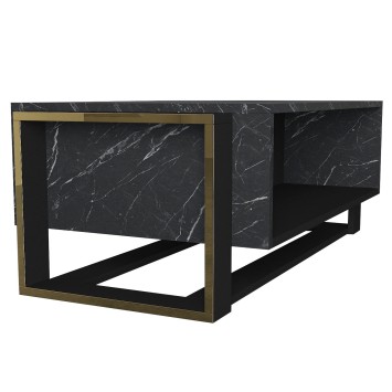 Mesa de centro Bianco dorado negro - 804TRH2828