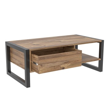 Mesa de centro Haldizen pino atlántico negro - 854KLN2807