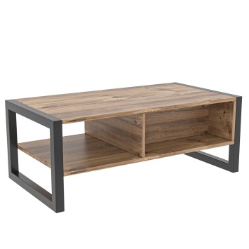 Mesa de centro Haldizen pino atlántico negro - 854KLN2807