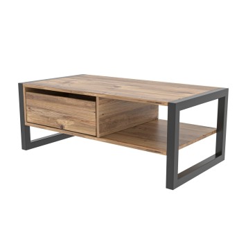 Mesa de centro Haldizen pino atlántico negro - 854KLN2807