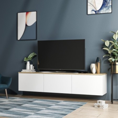 Mueble TV Neon roble blanco