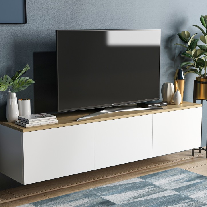 Mueble TV Neon roble blanco