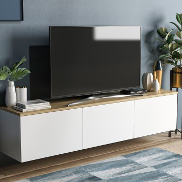 Mueble TV Neon roble blanco - 382NRC1108