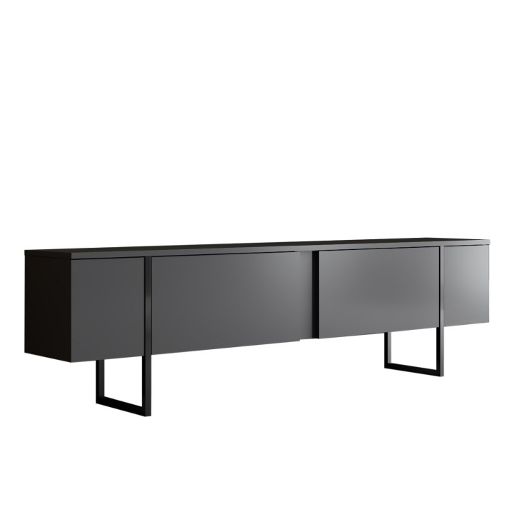 Mueble TV Luxe antracita negro