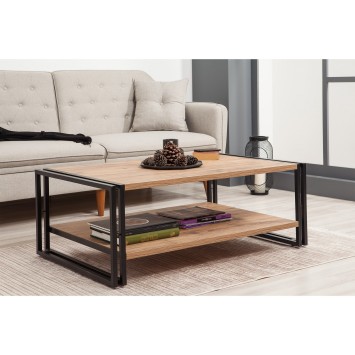 Mesa de centro Cosmo Rectus pino atlántico negro - 863SPH2801