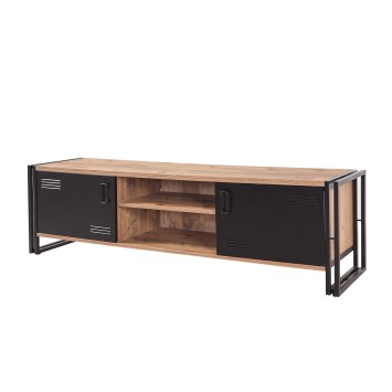 Mueble TV Cosmo Rex pino atlántico negro - 863SPH3003