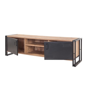 Mueble TV Cosmo Rex pino atlántico negro - 863SPH3003