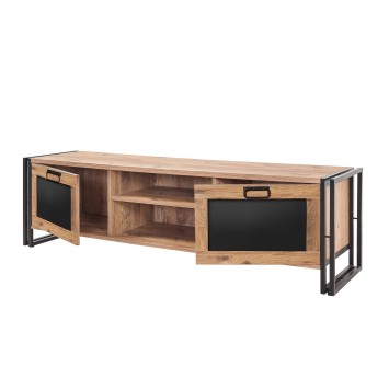 Mueble TV Arcas Norma pino atlántico negro - 863SPH5102