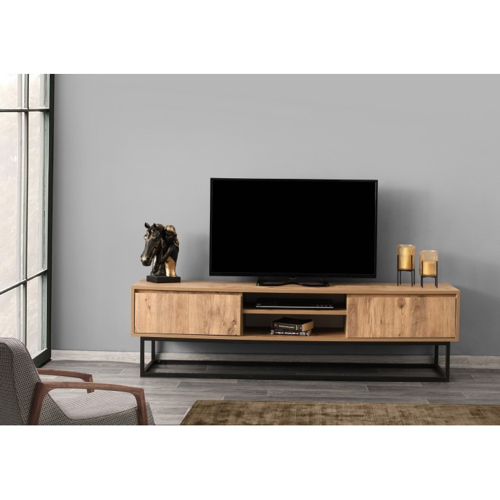 Mueble TV Belinda 180 pino negro