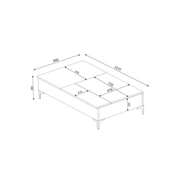 Mesa de centro Esinti-nogal - 756FRN2814