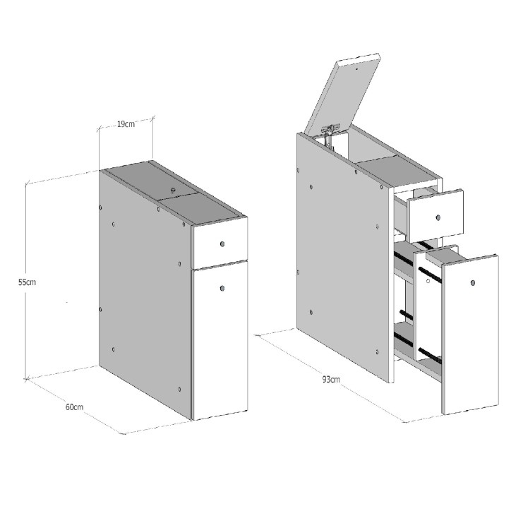 Mueble de baño Smart blanco