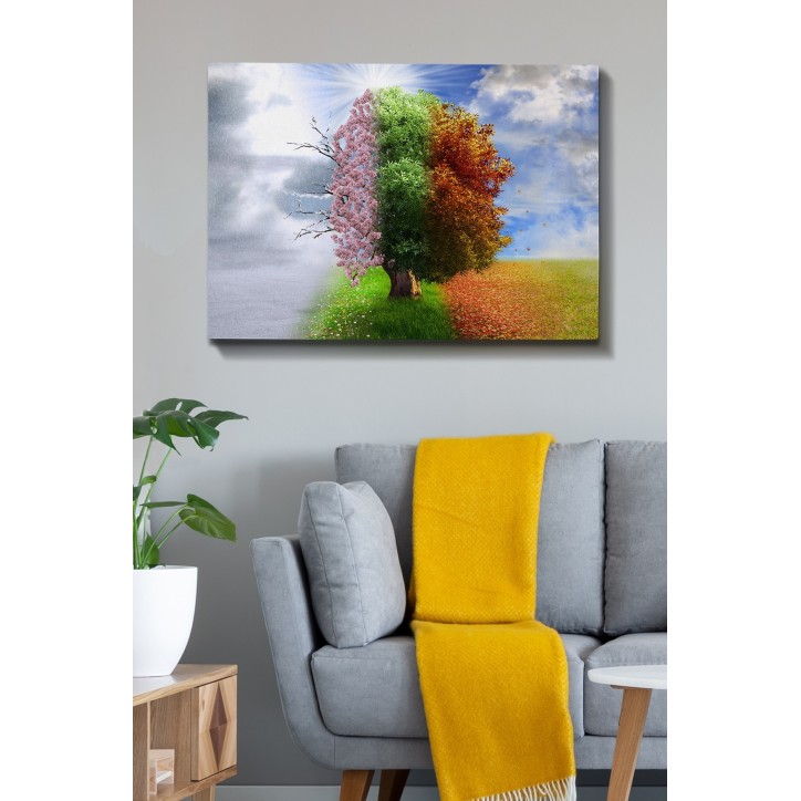 Pintura decorativa lienzo Kanvas Tablo-105 multicolor 70x100 cm