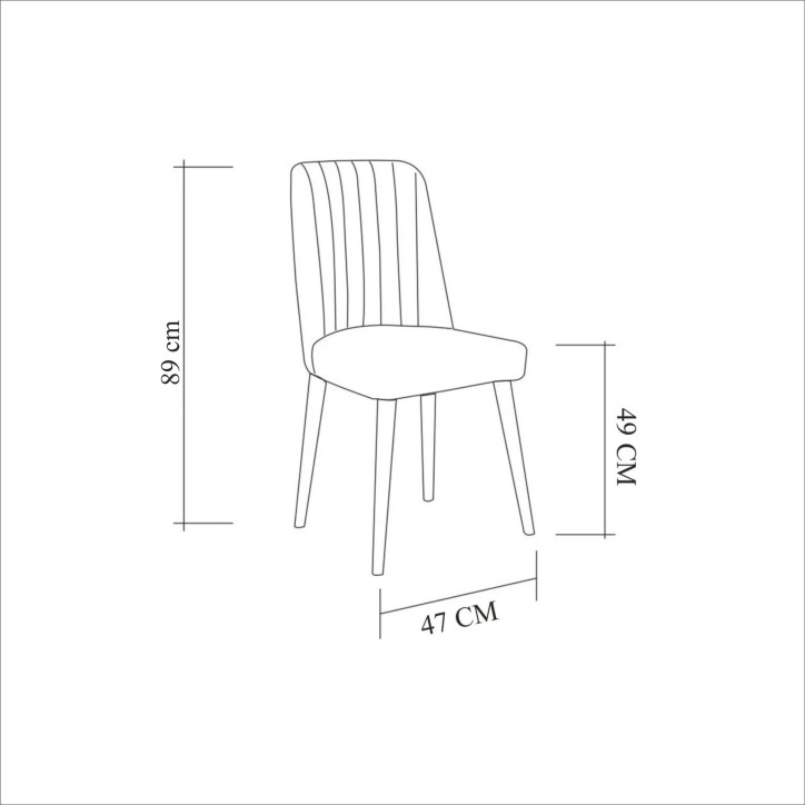 Set mesa comedor extensible y sillas (5 piezas) Vina antracita nogal