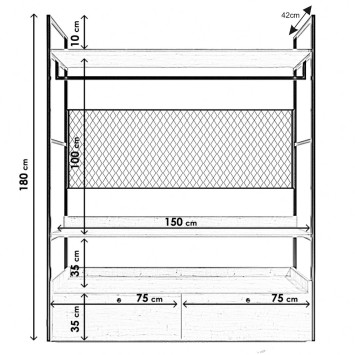 Armario Trendy L605 roble - 285LCV1154