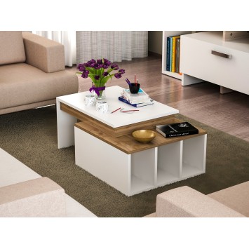 Mesa de centro Kolarado nogal blanco - 756FRN2806