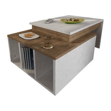 Mesa de centro Kolarado nogal blanco - 756FRN2806