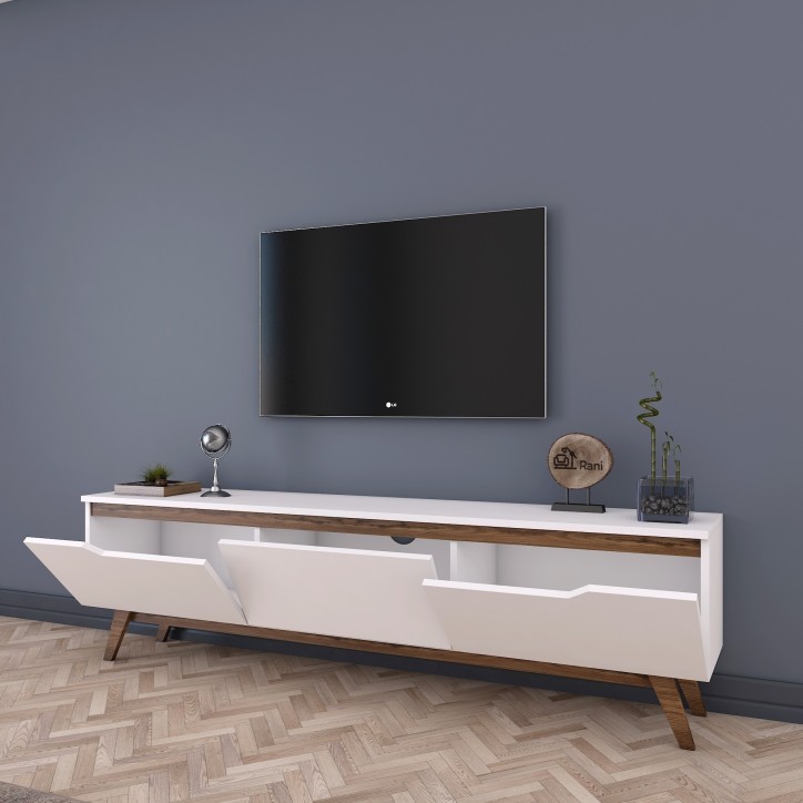 Mueble TV D1-794 nogal blanco