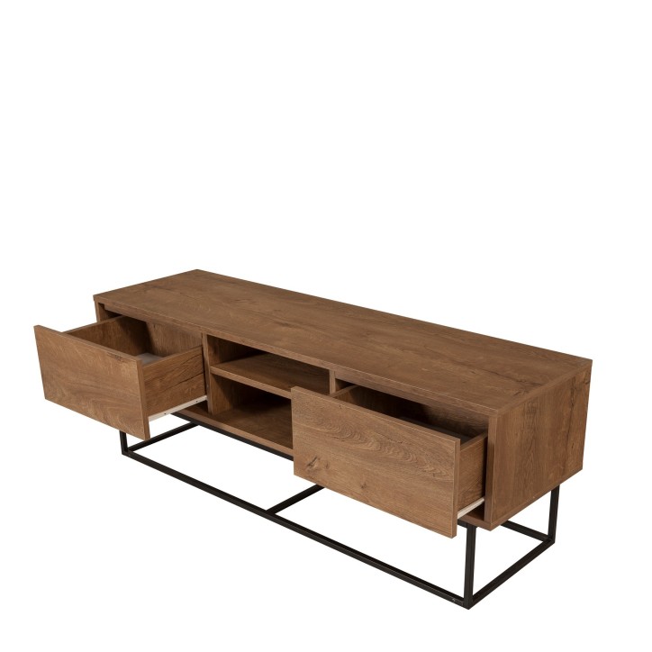 Mueble TV Rodez 140 negro nogal