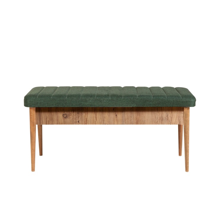 Set mesa comedor extensible y sillas (5 piezas) Vina pino atlántico verde