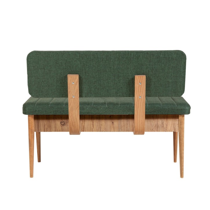 Set mesa comedor extensible y sillas (5 piezas) Vina pino atlántico verde