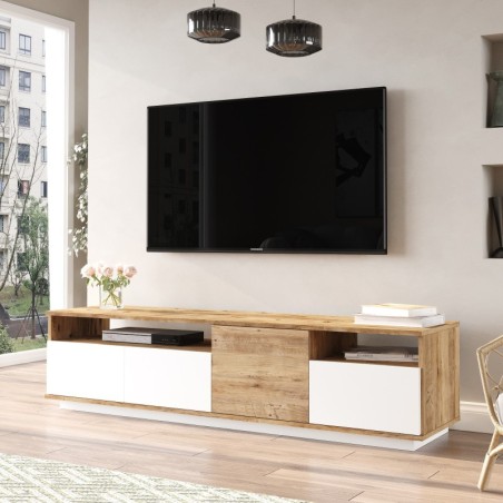 Mueble TV FR5-AW pino atlántico blanco