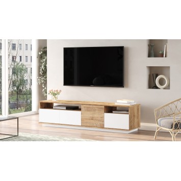 Mueble TV FR5-AW pino atlántico blanco - 956LCS1606