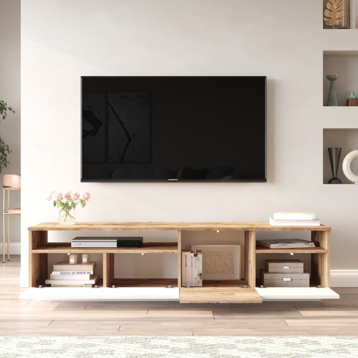 Mueble TV FR5-AW pino atlántico blanco