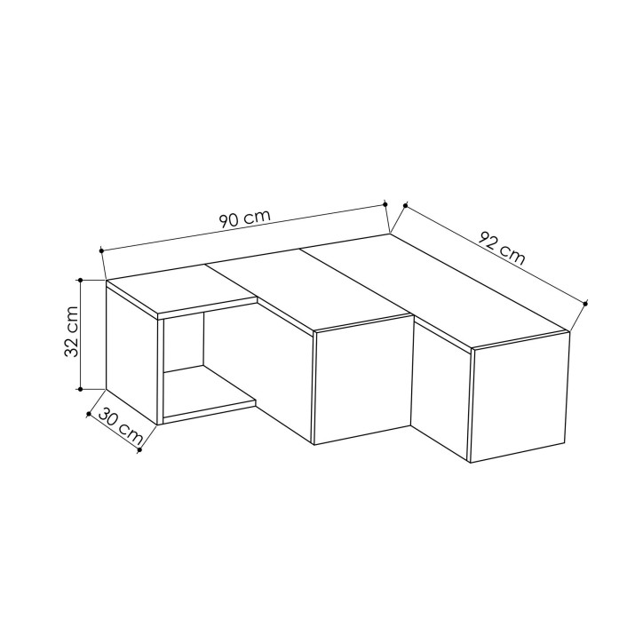 Mueble TV Compact blanco