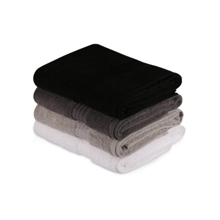 Juego toallas de baño (4 piezas) Rainbow  gris blanco gris oscuro negro