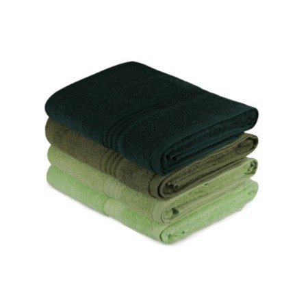 Juego toallas de baño (4 piezas) Rainbow  verde oliva claro oscuro