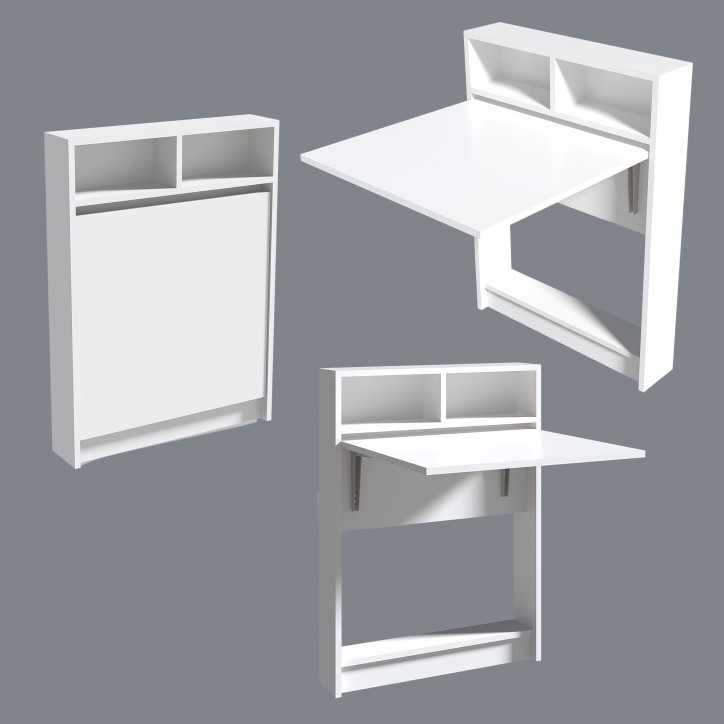 Mesa plegable Bracked blanco