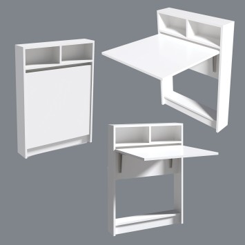 Mesa plegable Bracked blanco - 793ELG3802