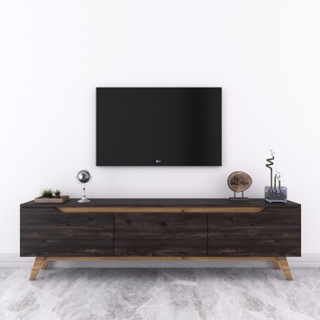 Mueble TV D1-1009 nogal negro - 893RAN3101