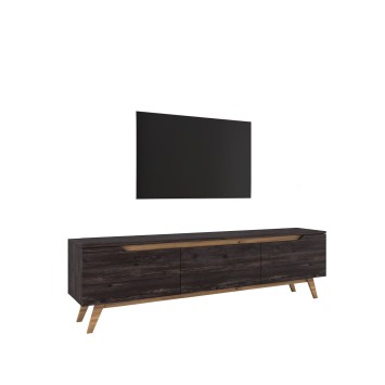 Mueble TV D1-1009 nogal negro - 893RAN3101