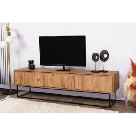 Mueble TV Lupin 180 negro nogal