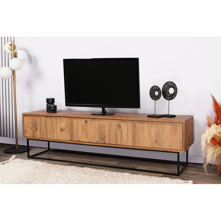 Mueble TV Lupin 180 negro nogal