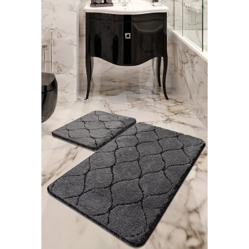 Alfombra de baño Set (2 piezas) Infinity  antracita