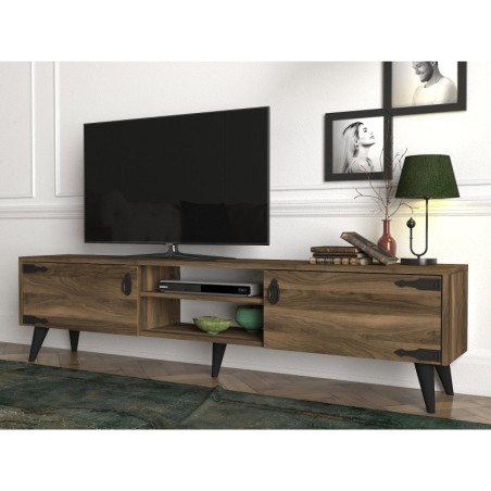 Mueble TV Anthes 2 negro nogal