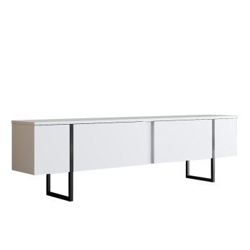 Mueble TV Luxe blanco negro - 618BLY1105