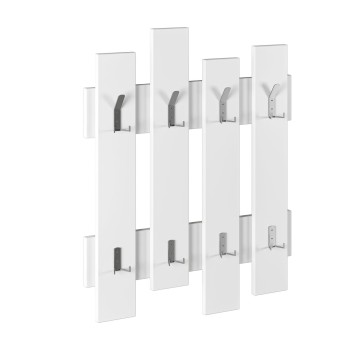 Perchero de pared Wave blanco - 855DTE4012