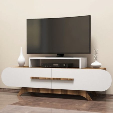 Mueble TV Rose blanco nogal