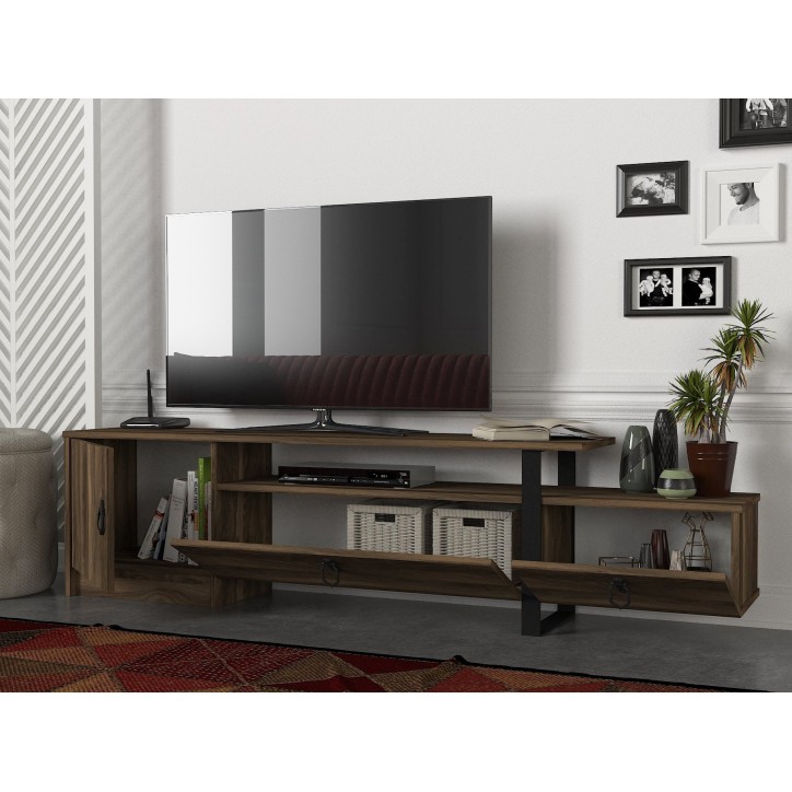 Mueble TV Aramis negro nogal